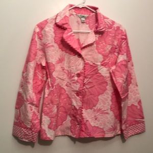 Lily Pulitzer small pajama top pink floral